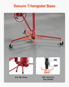 VEVOR 3353mm kipsplaadi tõstuk, 68 kg, 3353 mm, punane — pilt 5