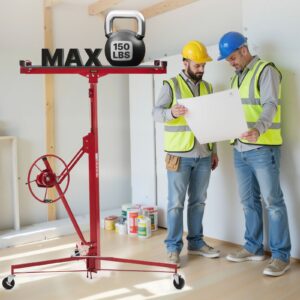 VEVOR 3353mm kipsplaadi tõstuk, 68 kg, 3353 mm, punane — pilt 8