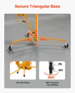 VEVOR 3353mm kipsplaadi tõstuk, 68 kg, 3353 mm, kollane — pilt 5