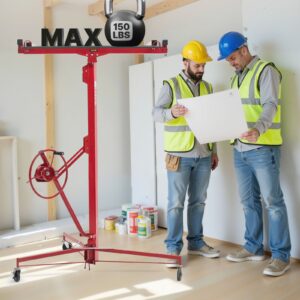 VEVOR 4877 mm kipsplaadi tõstuk, 68 kg, punane — pilt 8