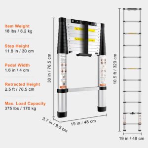 Teleskoopredel, 170 kg, 320 cm, 170,1 kg — pilt 7