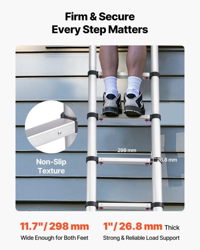 3,8 m teleskoopredel, 150 kg
