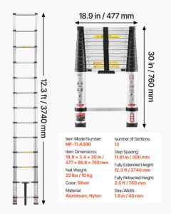 3,8 m teleskoopredel, 150 kg — pilt 7