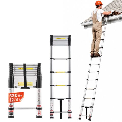 3.8m Telescoping Ladder, 3,8 m, 150 kg