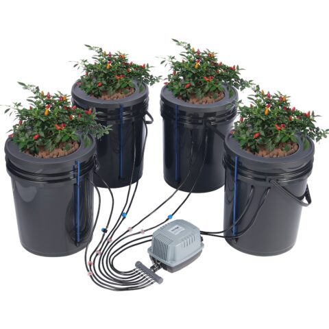 DWC Hydroponics Grow System, 18,9 L, 200 mm
