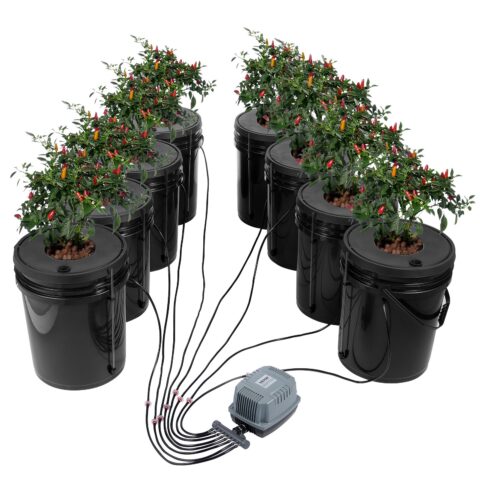 DWC Hydroponics Grow System, 18,9 L, 8 W