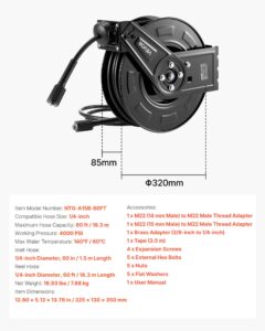 Survepesuri voolikurull, 18,3 m, 6,4 mm — pilt 7