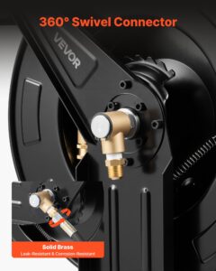 VEVOR Survepesuri voolikurull, 15,2 m, 9,5 mm, 400×205×415 mm — pilt 4