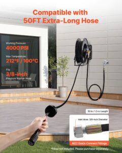 VEVOR Survepesuri voolikurull, 15,2 m, 9,5 mm, 400×205×415 mm — pilt 5
