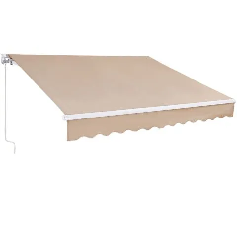 Käsitsi sissetõmmatav varikatus, 3,05 x 2,44 m