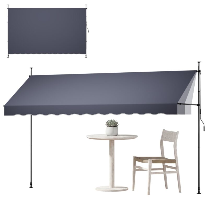 Manual Retractable Awning, 400 cm, 180 g