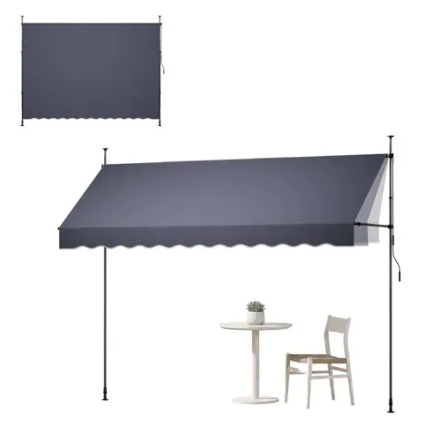 Käsitsi sissetõmmatav varikatus, 350 cm