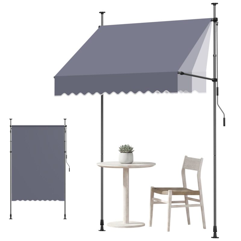 Manual Retractable Awning, 150 cm, 180 g