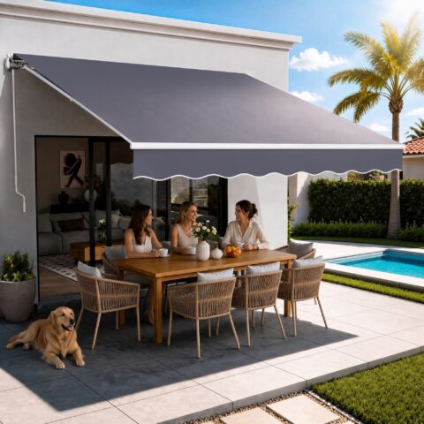 Manual Retractable Awning, 350 x 300 cm, 3,51 x 2,99 m
