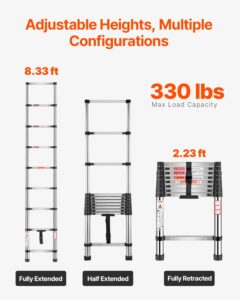 Teleskoopredel, 2540 mm, 150 kg — pilt 6