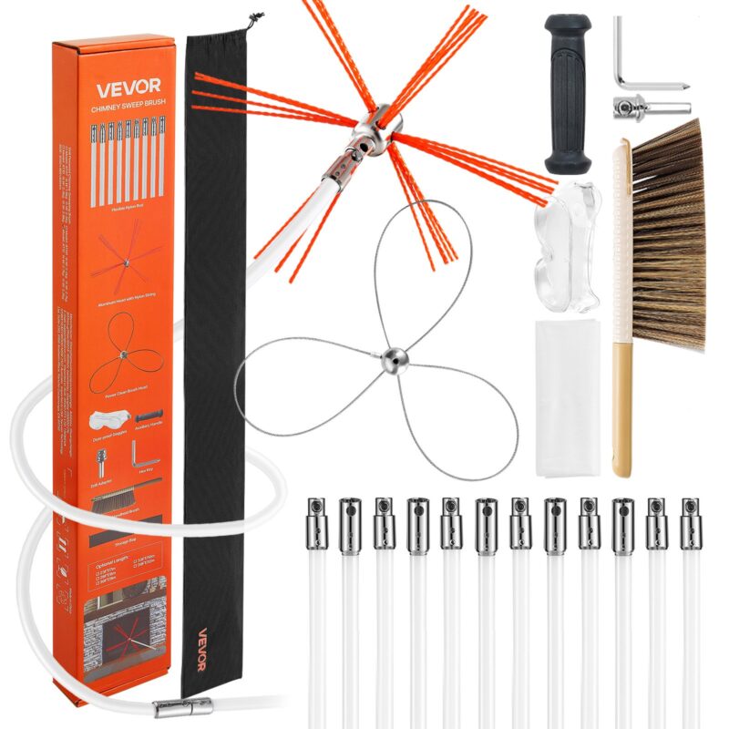 Chimney Sweep Kit, 12 m, 1,27 cm