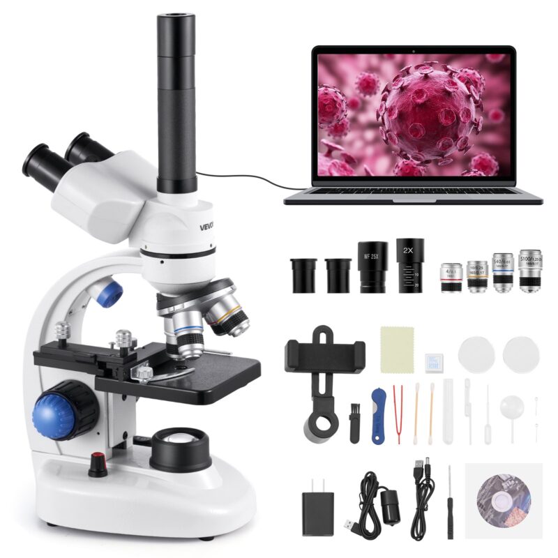 Trinocular Microscope for Adult, 15 mm, 2,22 kg