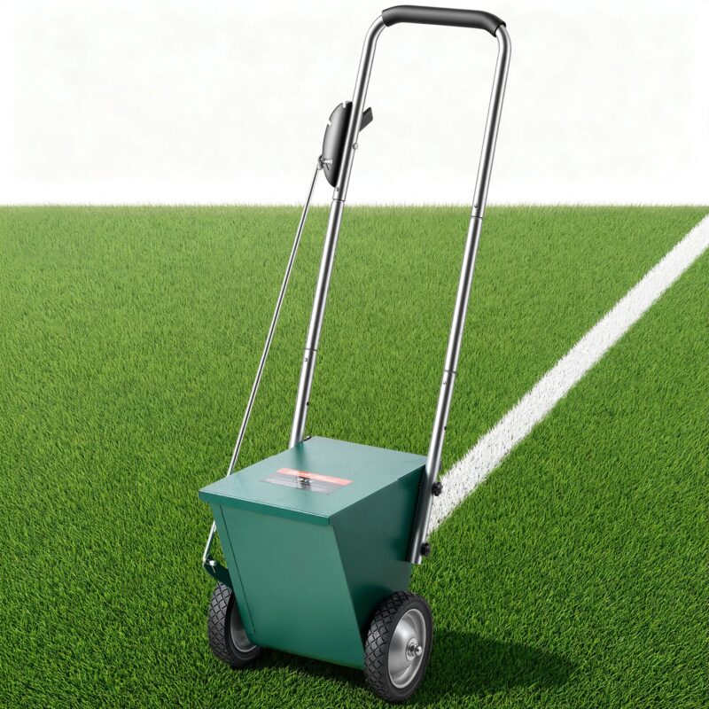Steel Dry Line Marker 11.3kg Powder Capacity Field Dry Line Chalker, 11,3 kg, 100 mm