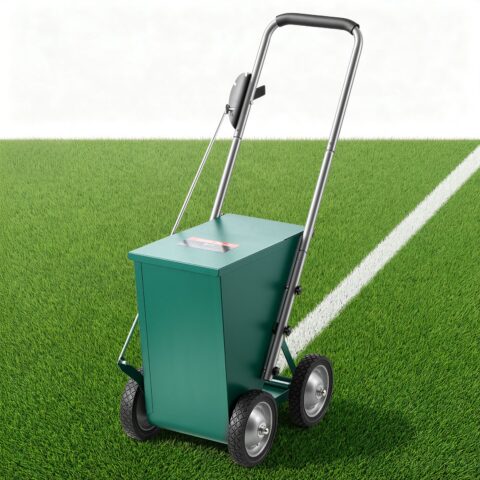 Steel Dry Line Marker 22.7kg Powder Capacity Field Dry Line Chalker, 22,7 kg, 100 mm