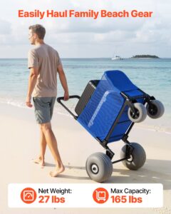 Rannakäru suurte ratastega liiva jaoks, 75 kg, 300 mm — pilt 2