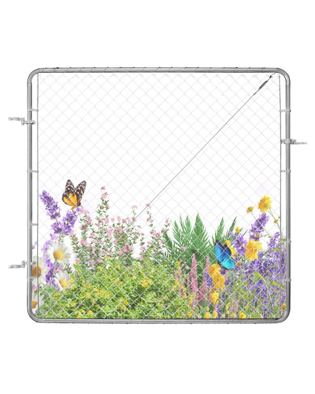 Chain Link Fence Gate, 178 x 183 cm, 0,91 m