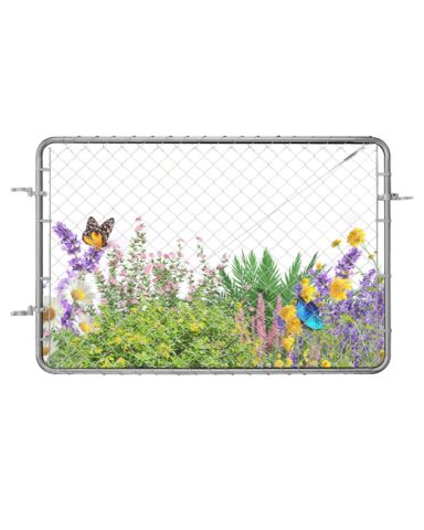 Chain Link Fence Gate, 183 x 122 cm, 1,83 m