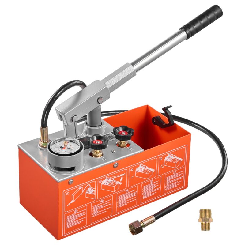 Hydrostatic Test Pump 6.06 L Hydraulic Manual Water Pressure Tester, 6,06 L
