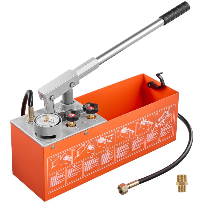 Hydrostatic Test Pump 11.36 L Hydraulic Manual Water Pressure Tester, 11,36 L