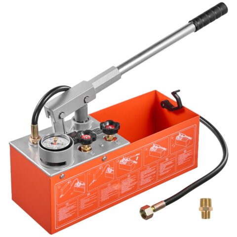 Hydrostatic Test Pump 7.57 L Hydraulic Manual Water Pressure Tester, 7,57 L