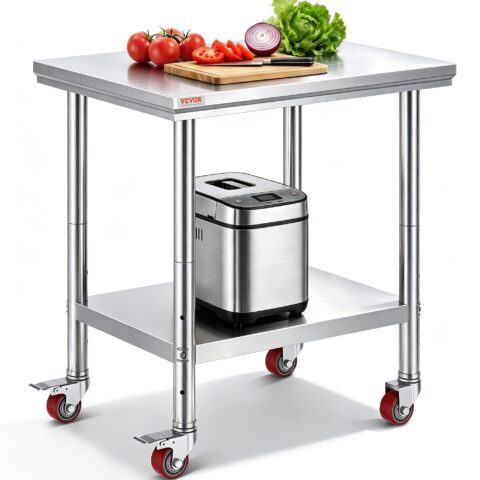Stainless Steel Work Table 76.2 x 61.0 x 83.8 cm, 318 kg, 76,2 x 61,0 x 83,8 cm
