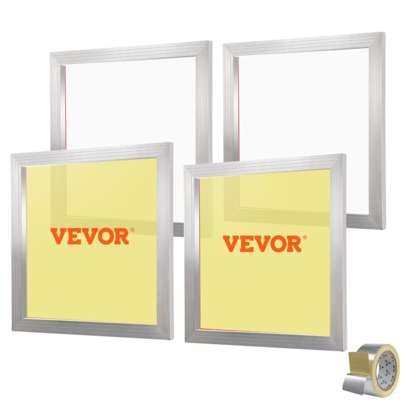 Screen Printing Kit Silk Screen Printing Frame 50.8 cm x 50.8 cm 110 Count Mesh 4pcs