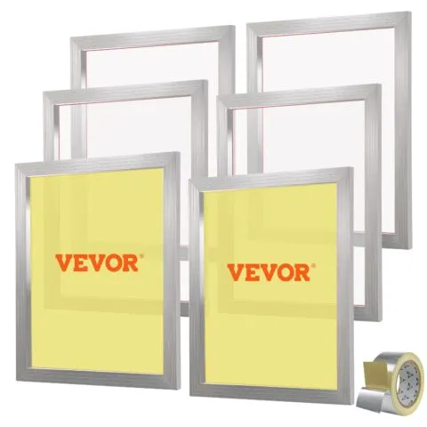 Siiditrükikomplekt Siiditrüki raam 50,8 cm x 61 cm 110 Arv Võrk 6tk, 6 tk