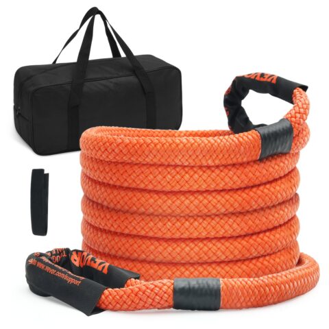 2.54 cm x 20'/6.1 m Kinetic Recovery Tow Rope 17.2 kg/17,237.5 kg, 2,54 cm, 6,1 m, 17,2 kg
