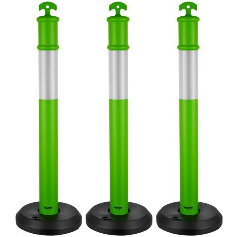 3 Pack Traffic Delineator Posts, 3 tk, 1140 mm