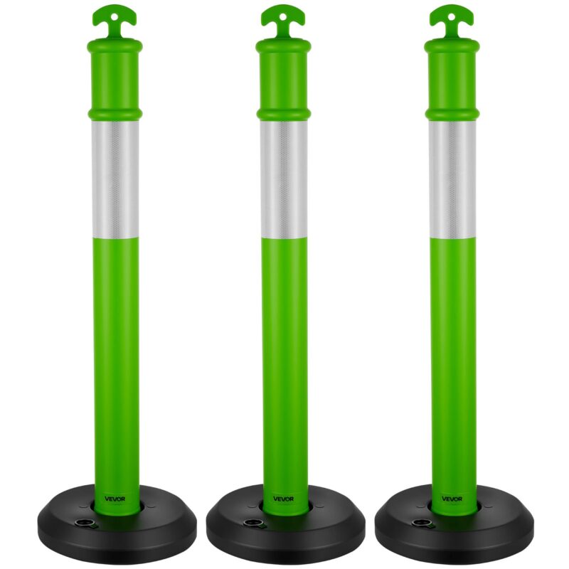 3 Pack Traffic Delineator Posts, 3 tk, 1140 mm