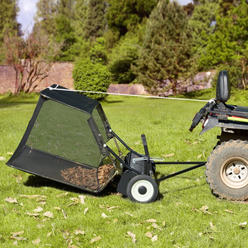 107 cm järelveetav muruhari, 340 L