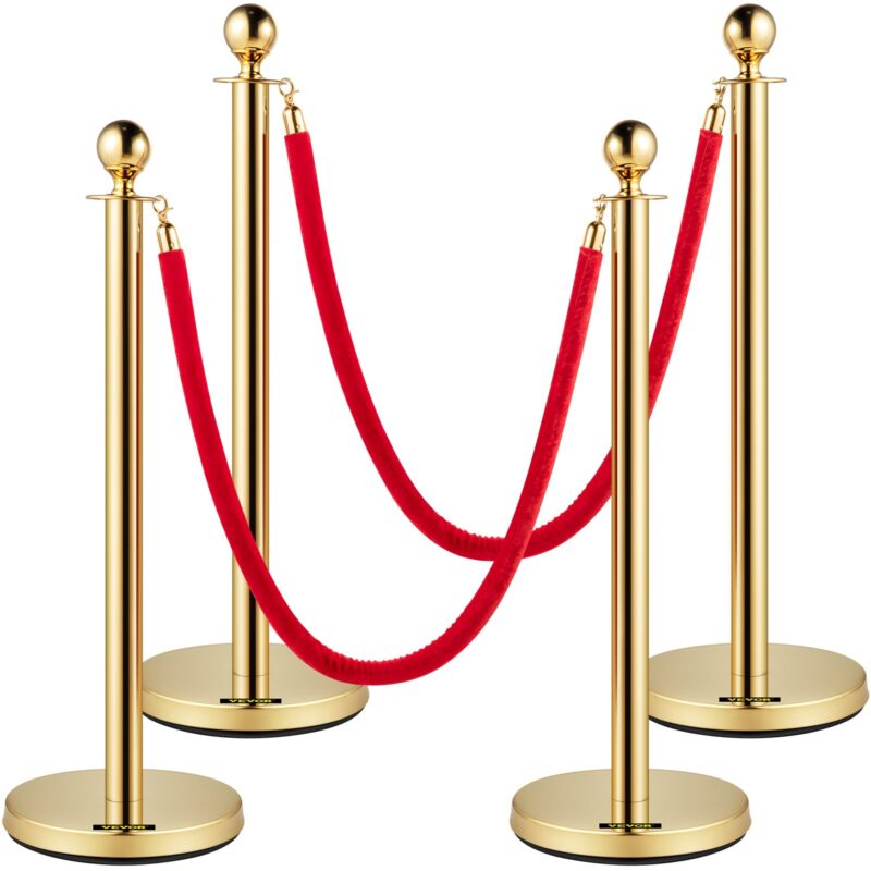 Velvet Ropes and Posts, 1,5 m, 96 cm