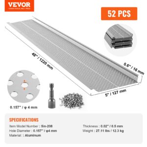 VEVORi vihmaveerennide kaitse, 127 mm laius, 63,4 m, 52 tk — pilt 7