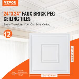 VEVOR Laeplaadid, 61,0 x 61,0 cm, 12 tk, 09 cm — pilt 2
