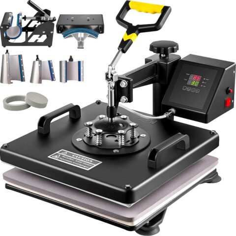 Heat Press 8 in 1 Heat Press Machine 38x38cm Heat Transfer Press 38.1 x 38.1 cm T-shirt
