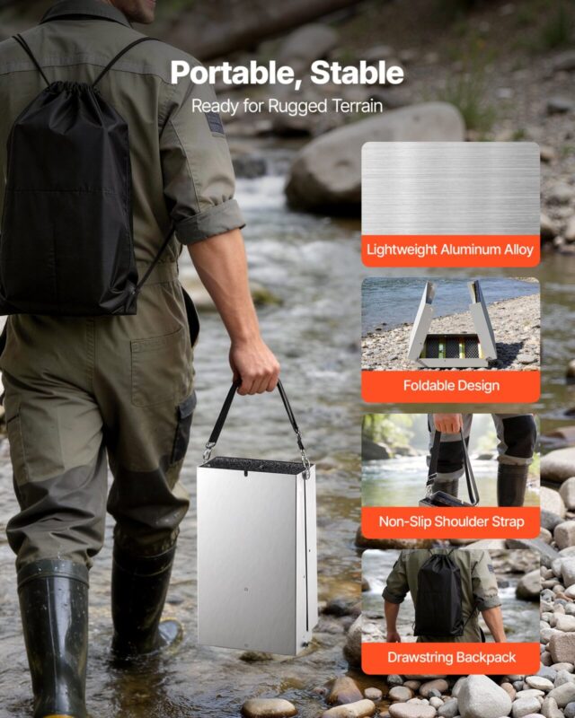 Kõrge pangaga kulla pesemise komplekt, 1270 mm, 7,62 cm, 26 tk