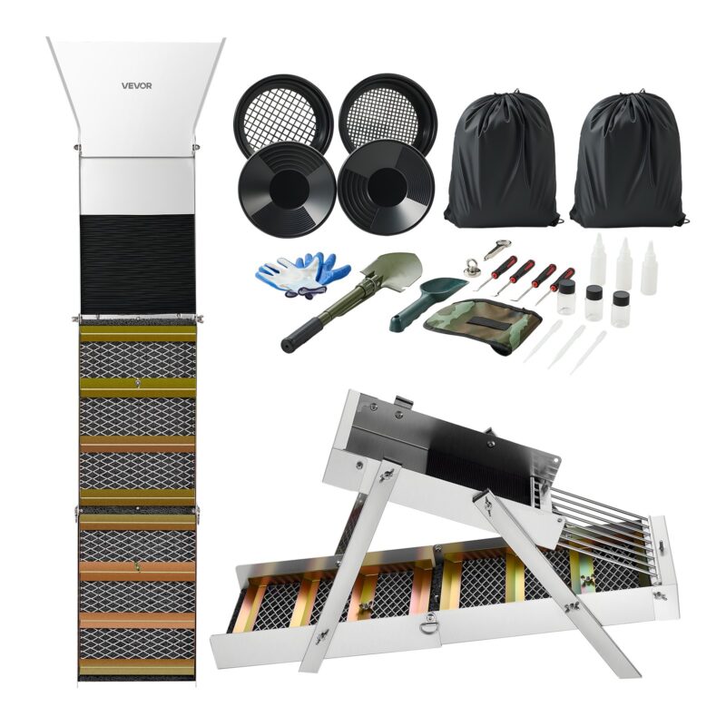 Kõrge pangaga kulla pesemise komplekt, 1270 mm, 7,62 cm