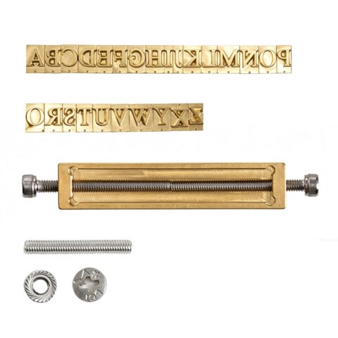 Hot Stamp Letters Brass Stamping Tools 26-Piece Flexible Letters, 3 mm, 0,2 kg