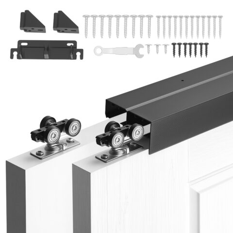 Bypass Sliding Door Hardware Kit, 45 mm paksus, 915 mm laius, 2 uksega