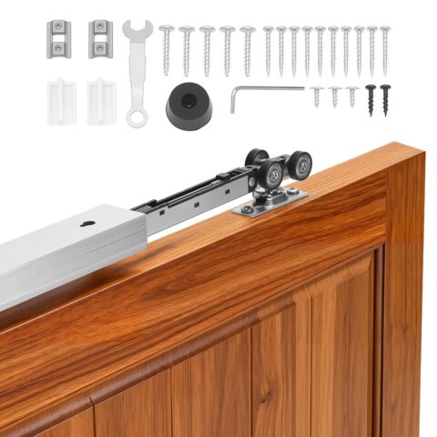Sliding Pocket Door Hardware Track Kit, 45 mm paksus, 914 mm laius, 2,54 cm