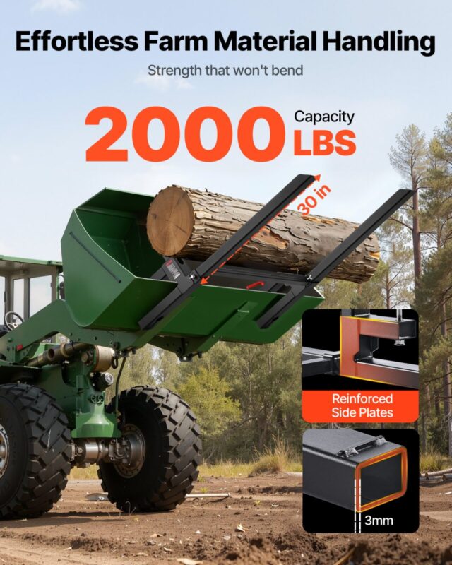 VEVOR Kaubaaluste kahvlid, 907 kg, 109 cm, 1090×80×230 mm