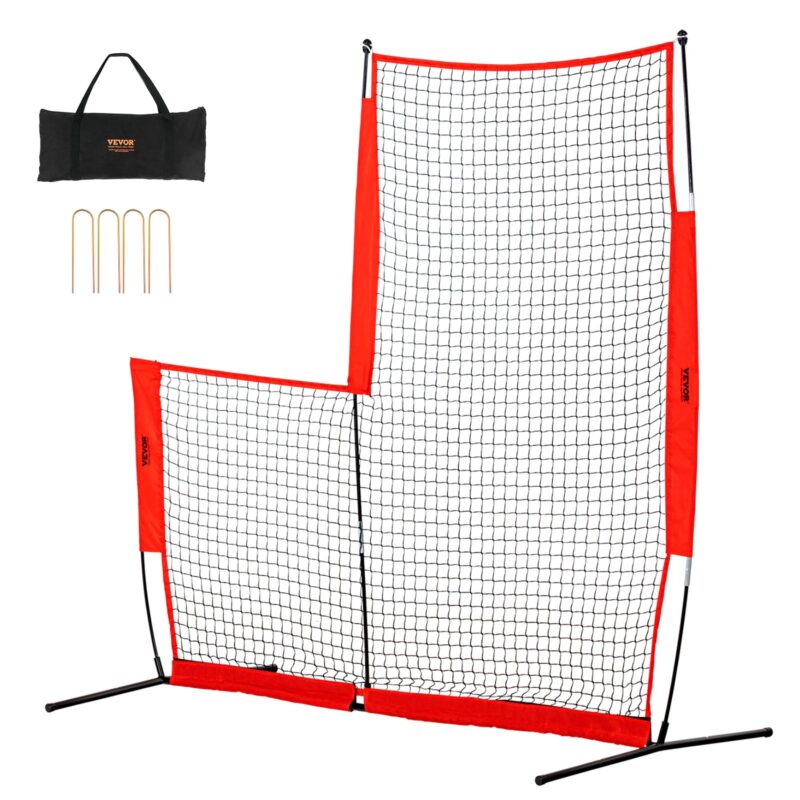 L Screen Baseball for Batting Cage, 2,13 x 2,13 m, 4,45 cm