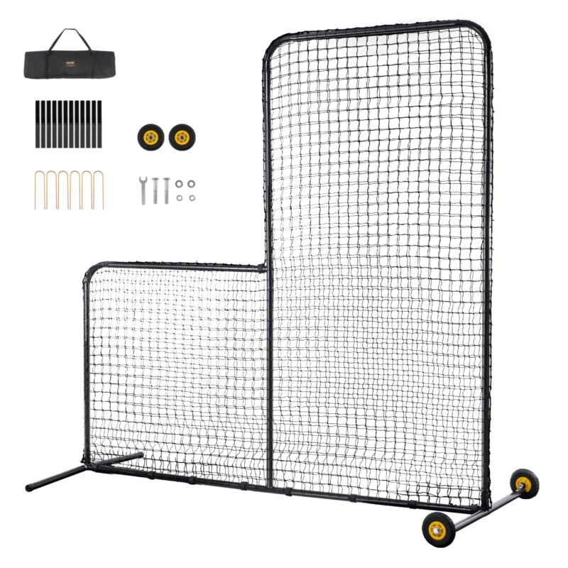 L Screen Baseball for Batting Cage, 2,13 x 2,13 m, 4,45 cm