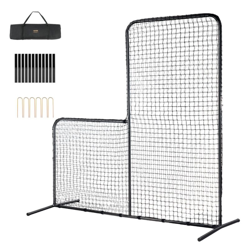 L Screen Baseball for Batting Cage, 2,13 x 2,13 m, 4,45 cm