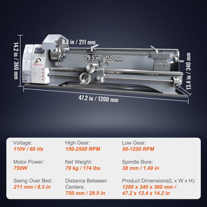 Metallitreipink, 21,1 cm, 750 W